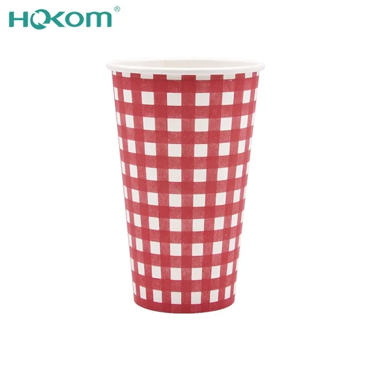 Vairumtirdzniecība 16oz vienas sienas papīra tases karstai tējas sulai piena kafijas ēdiena logotips un izmērs minerālūdenim bez vāka